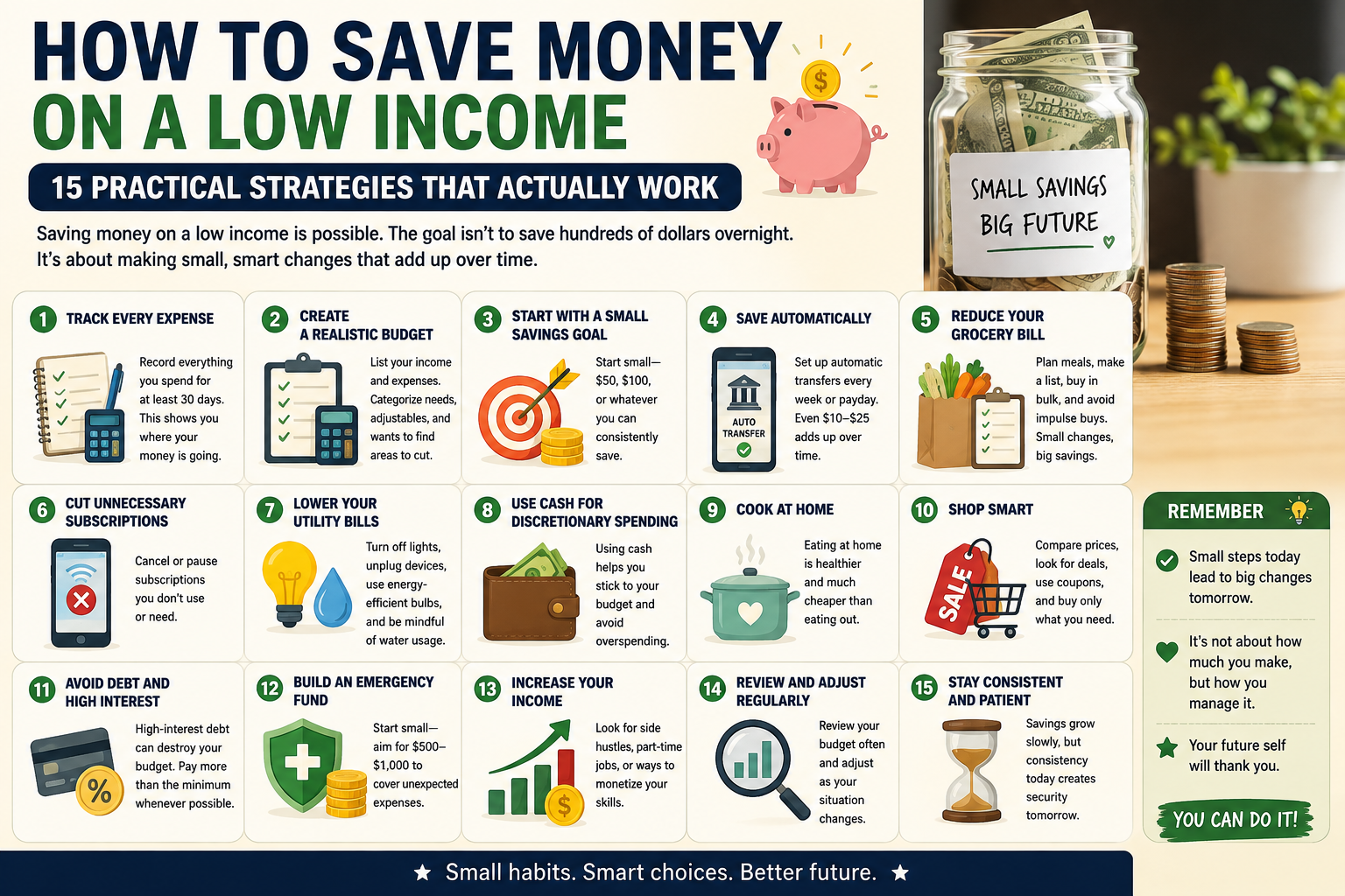 How to Save Money on a Low Income: 15 Practical Strategies That Actually Work